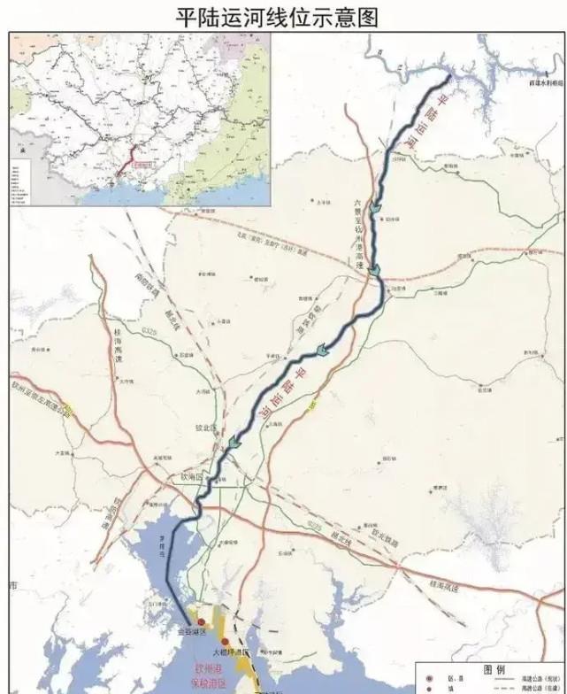 平陆运河建成为广西带来战略优势,但玉林北海却不高兴