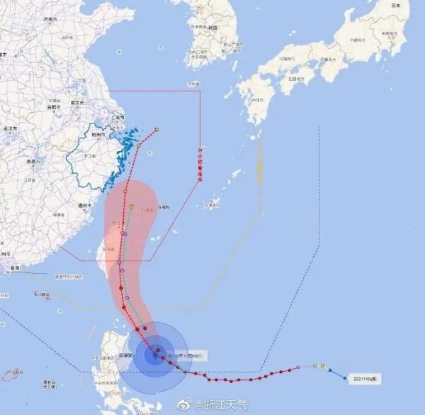 超强台风灿都路径变了将给浙江带来持续降水