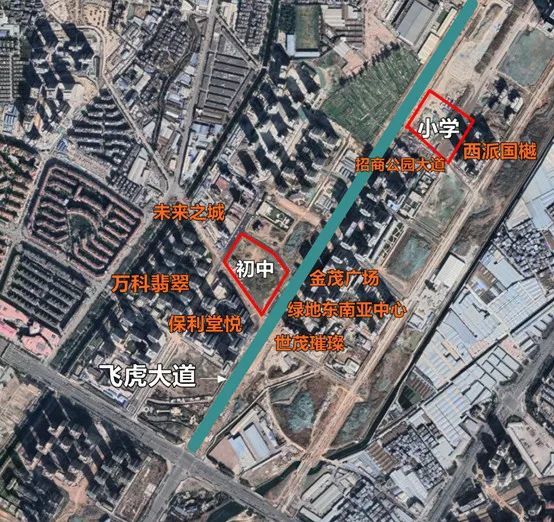 巫家坝首先开建的两所学校位置确定,年内供地,最快明年建成