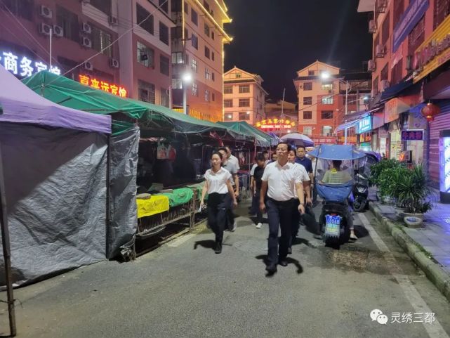 杨凯带队巡查督导文明在行动61满意在三都工作