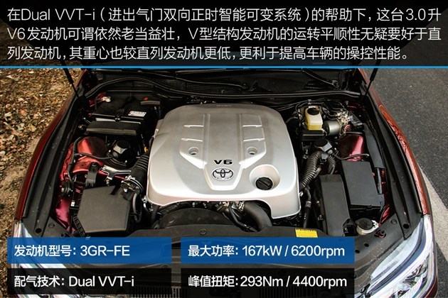 0升自然吸气v6发动机,227匹马力/6200转,293牛米扭矩/4400转;厂商指导