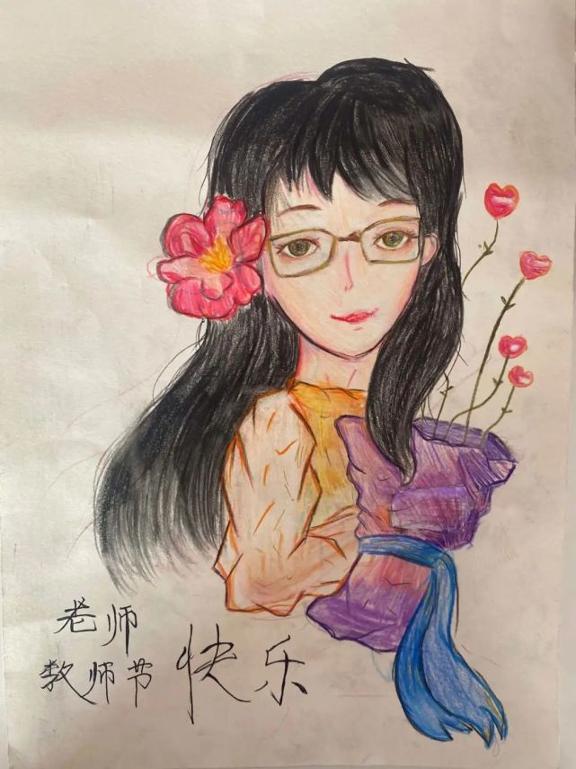—银川市二十一小学五(5)班 马浩壹"我画的是我们最和蔼可亲的语文