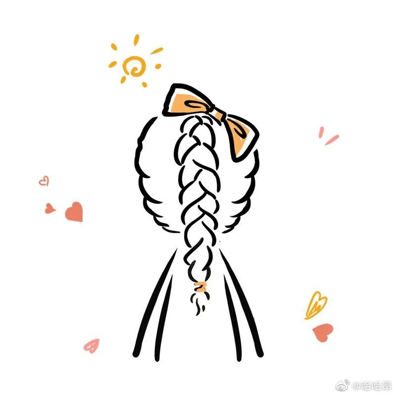 头像合集|皮卡丘头像 q版萌娃 女生闺蜜头像 简笔画编发背影头像
