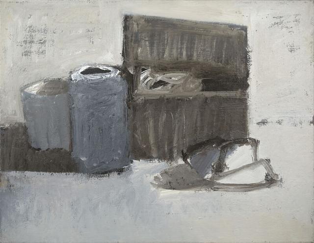 艺术家susannah phillips的油画作品在灰色调中探讨了画面空间的分割