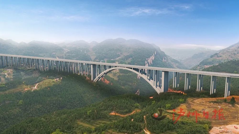 古金高速新进展泸州这座在建特大桥将进入重要施工环节