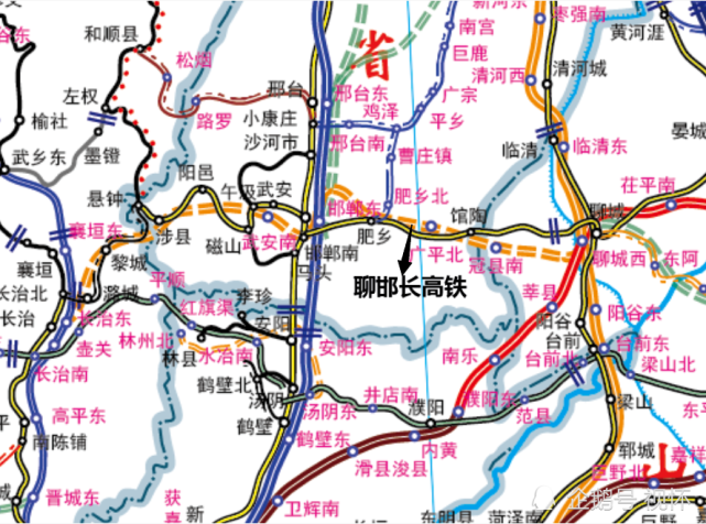 长邯聊高铁(线路仅供参考)