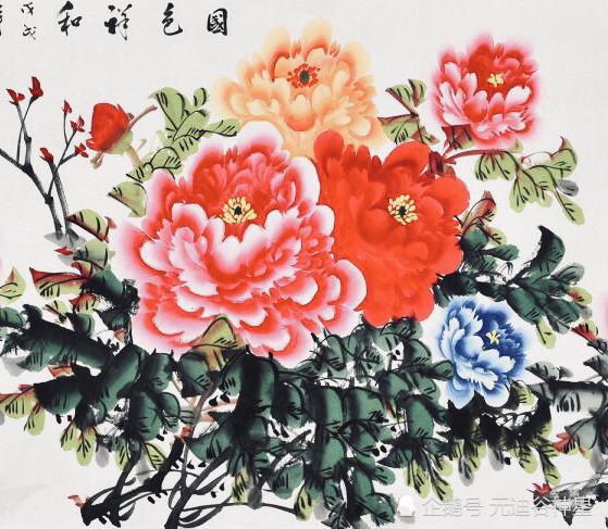 国色天香富贵花:国画艺术作品欣赏(牡丹花专题)