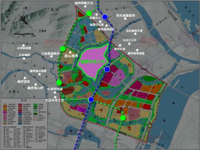 南屿东片区轨道交通线路(海西房产网制图,仅供参考) 福州高新区南屿