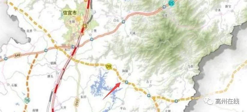 高州这条新建高速公路在这几处设互通口?