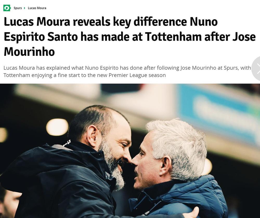 小卢卡斯敬业的态度时常得到了穆里尼奥的表扬,尤其是对于战术的执行