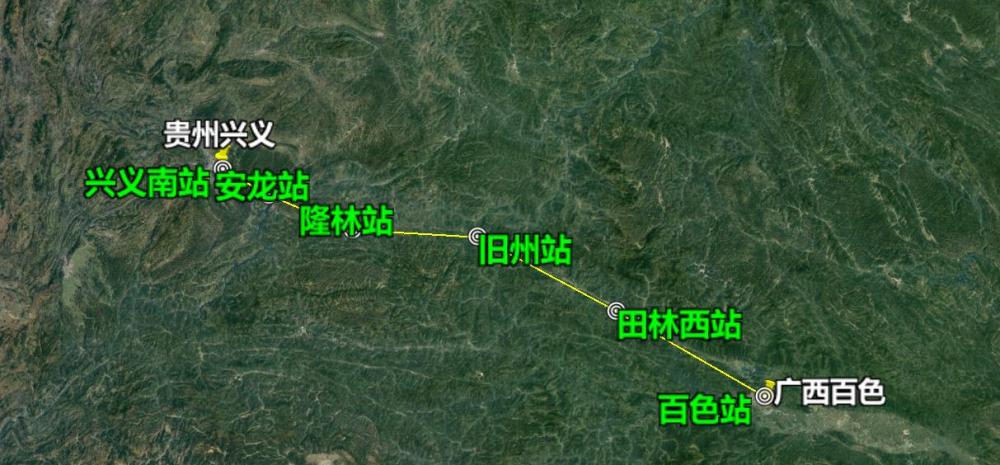恭喜广西,贵州人,新建兴百(兴义-百色)高铁,揭秘线路走向