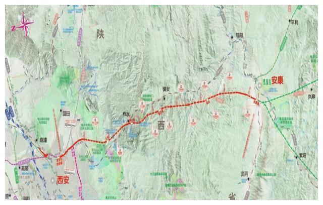 1亿,全线共设置了6个车站,分别是"西安东站","太河站","柞水西站","