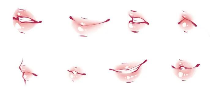绘画素材| 动漫人物表情牙齿,嘴巴的画法参考