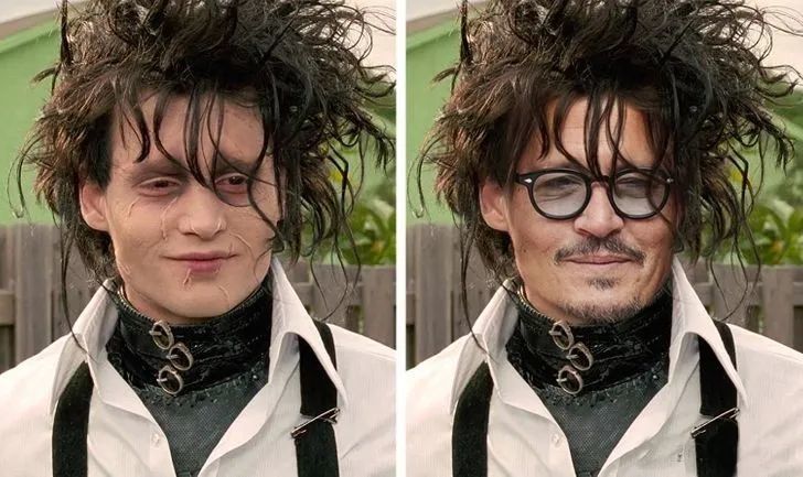 johnny depp in edward scissorhands 约翰尼·德普在《剪刀手爱德华