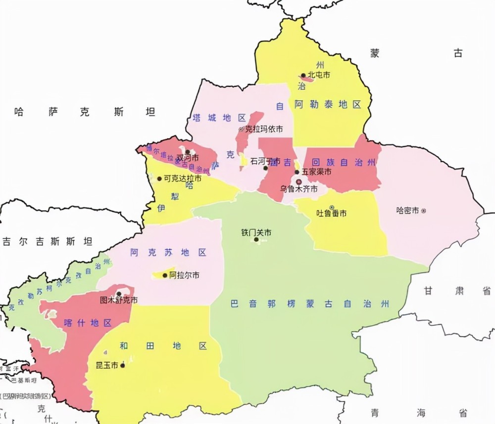 新疆的区划调整,5个地区之一,喀什地区如何有12个区县