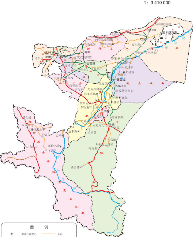 新疆的区划调整,5个地区之一,喀什地区如何有12个区县