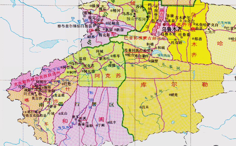 新疆的区划调整,5个地区之一,喀什地区如何有12个区县
