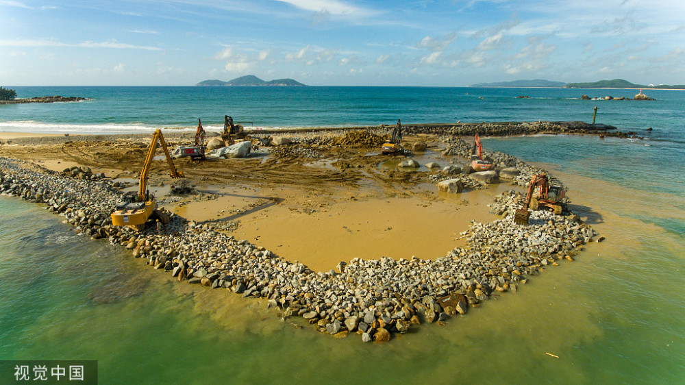 海南琼海万宁乌场一级渔港项目加紧建设
