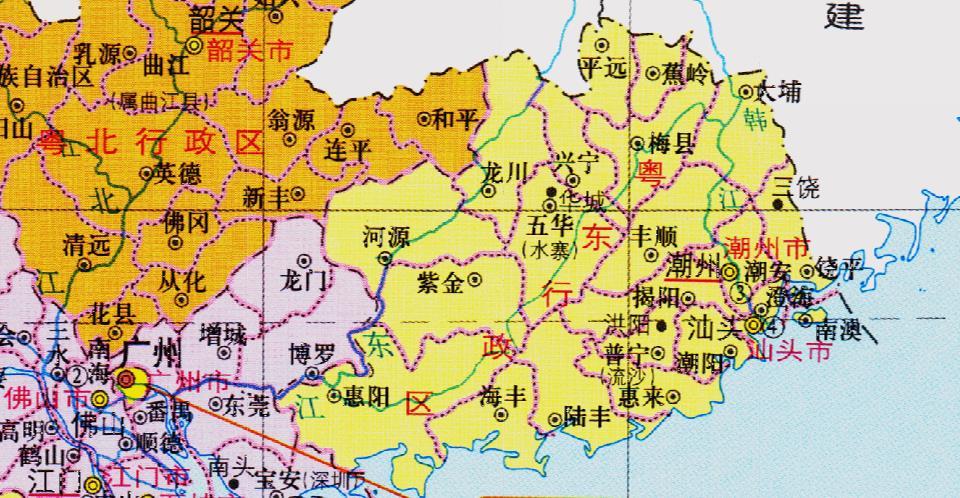 广东省的区划调整,21个地级市之一,揭阳市如何有5个区县?