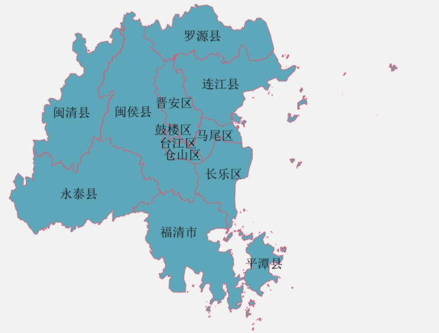 最有可能改区的是闽侯县,连江县以及福清市