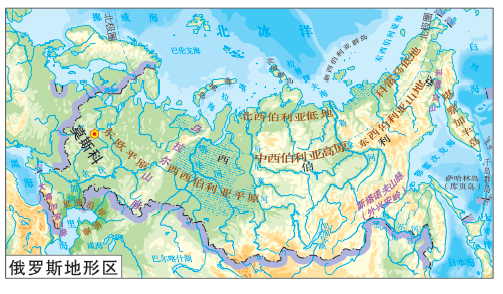 河流(1)东欧平原河流:伏尔加河欧洲第一长河,全长3685千米,俄罗斯母亲