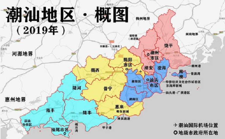 汕头越分越小,最后再一分为三:1991年4月的时候,汕头经济特区区域扩大