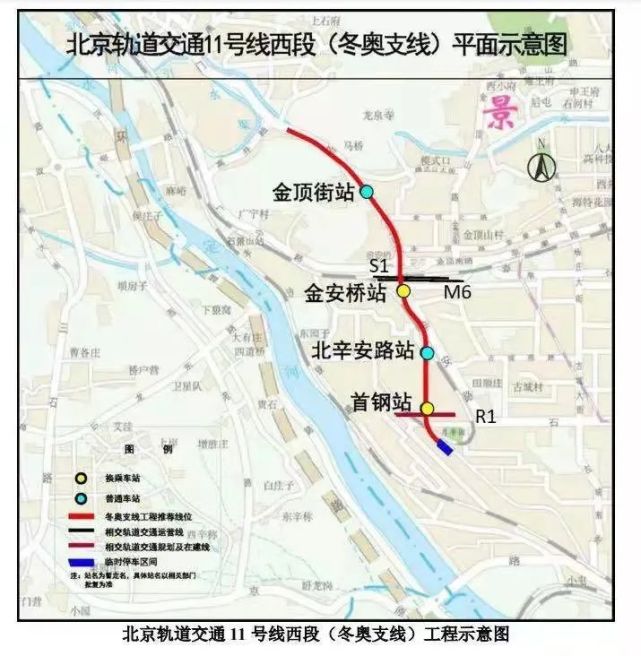 北京地铁11号线西段(冬奥支线)空载试运行,今年年底
