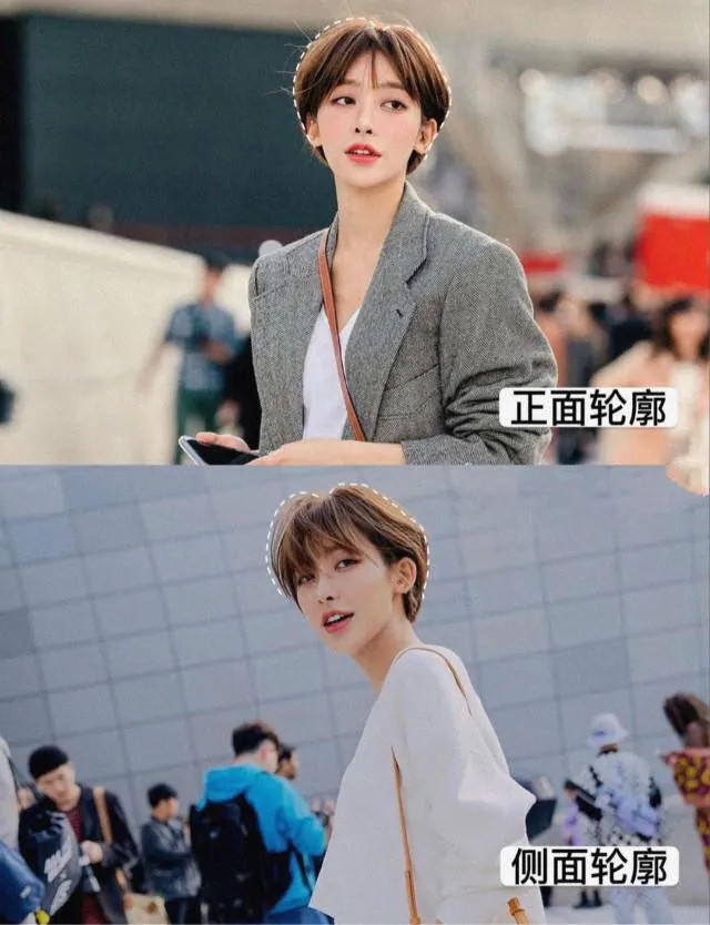 5款韩式女生短发搭配,俊朗帅气,中性风十足,特别适合脸小的女生