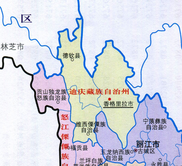 迪庆州3县市人口,gdp:德钦县5.47万人,gdp41.89亿元