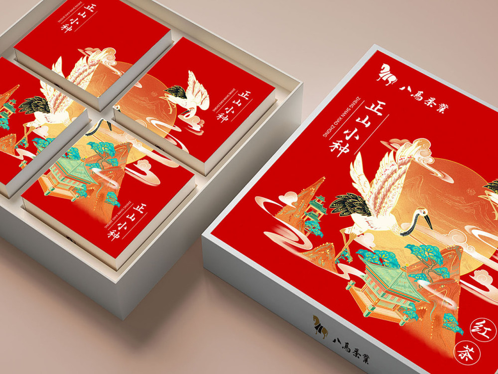 红茶插画包装设计/创意包装