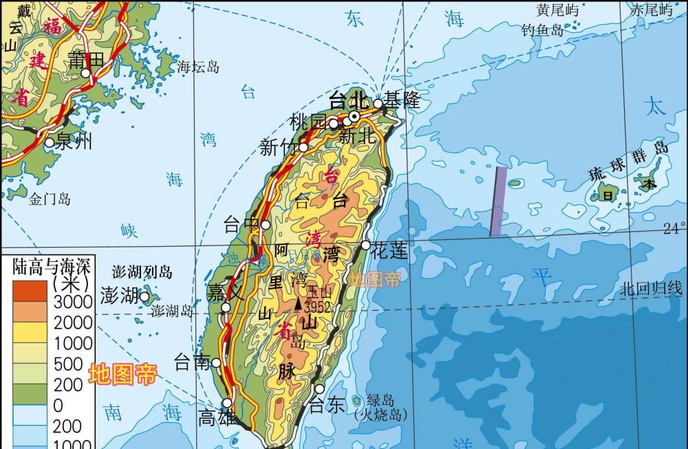 台湾岛海拔有多高?日本韩国越南菲律宾都要仰望