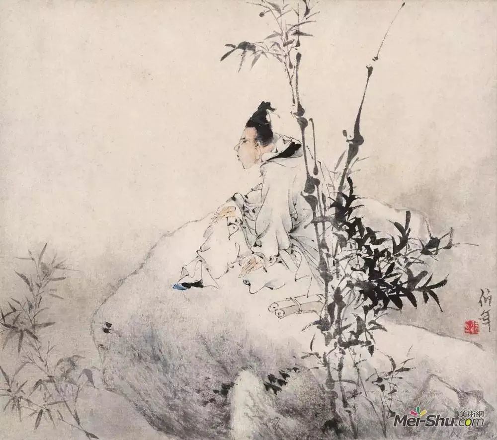 《雪中送炭》 任伯年 不详年 15.3×19厘米