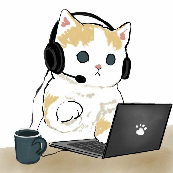 猫猫头像电脑猫和手机猫的日常第一期