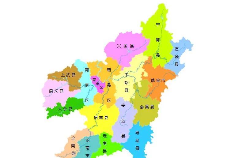 赣州13县人口:于都县91万人,全南县17万人,7个少于30万人