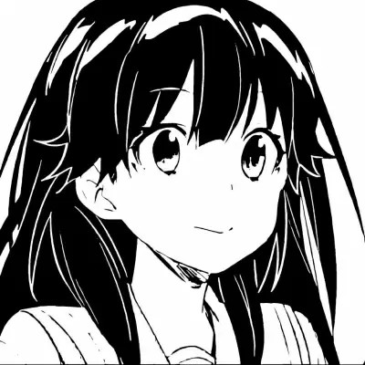 野王小姐姐黑白动漫专用头像