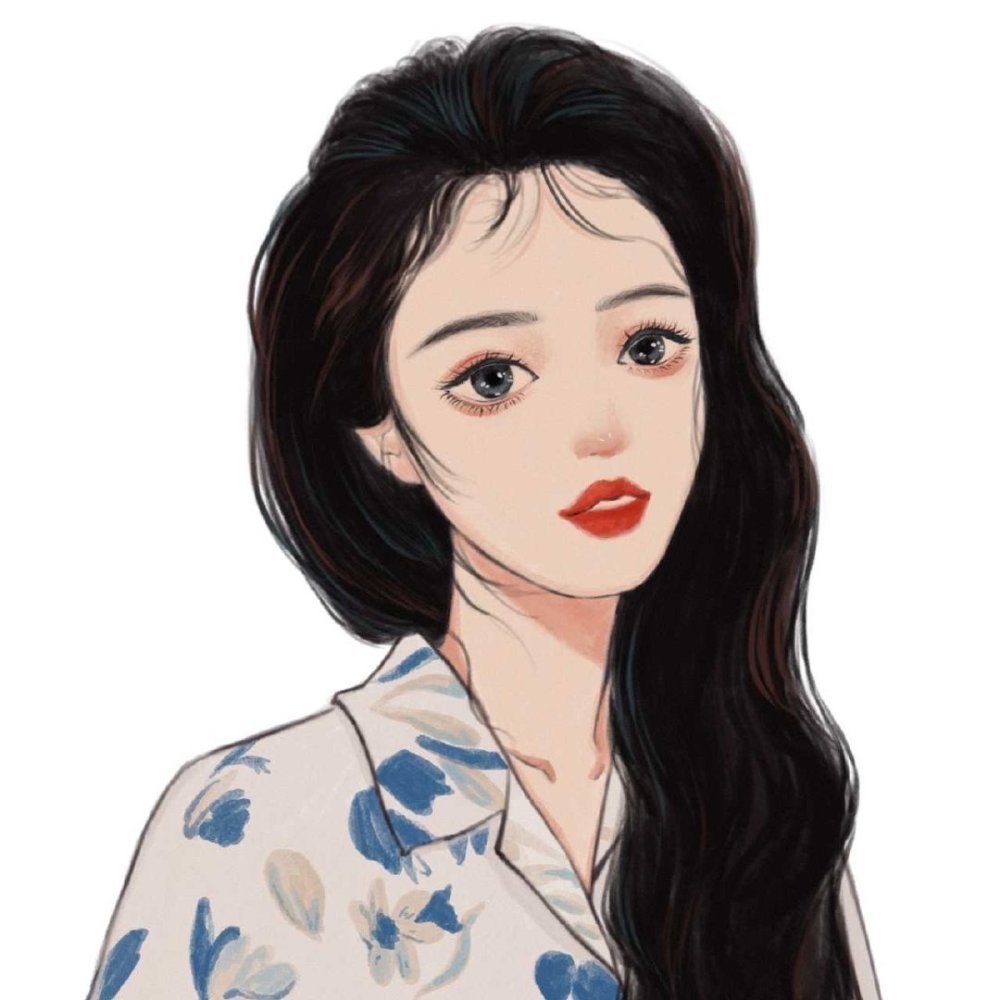 优质白底动漫女生头像/无水印