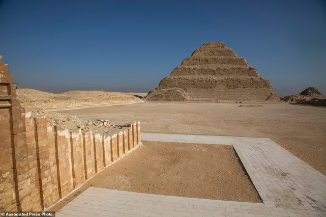 经15年修复，4500多年前法老左塞尔金字塔南陵惊艳开放