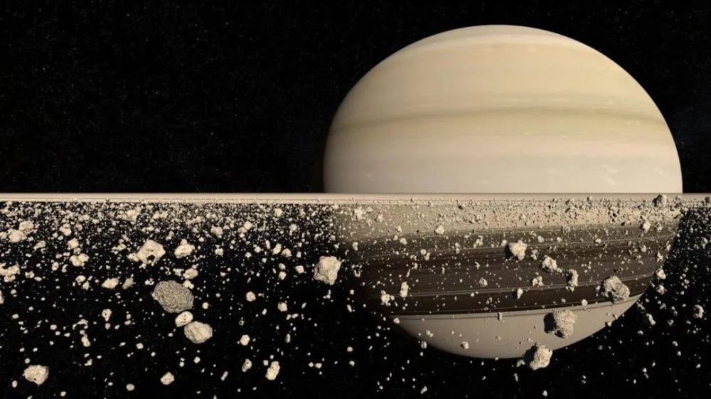 美丽的土星环由许多碎片组成(图片来自网络) 来源:中国科学院国家空间