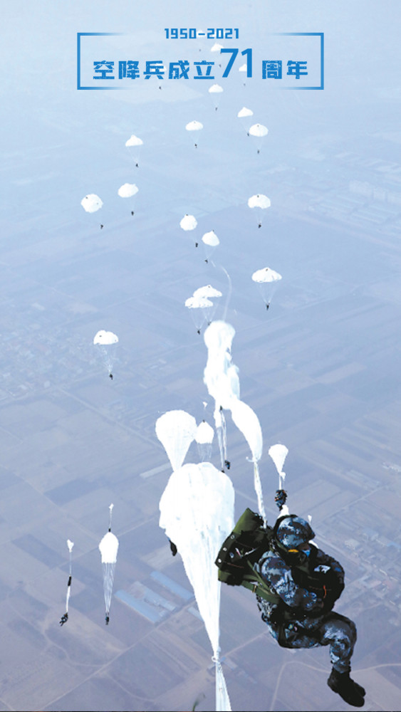 分享无水印空降兵壁纸,祝空降兵生日快乐!