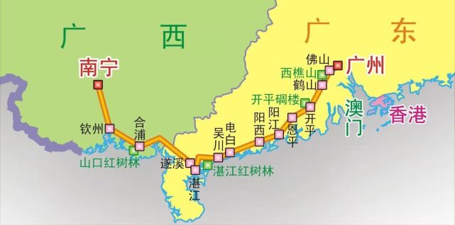 南宁至钦州的325国道,钦州境内基本修通,南宁界内还差