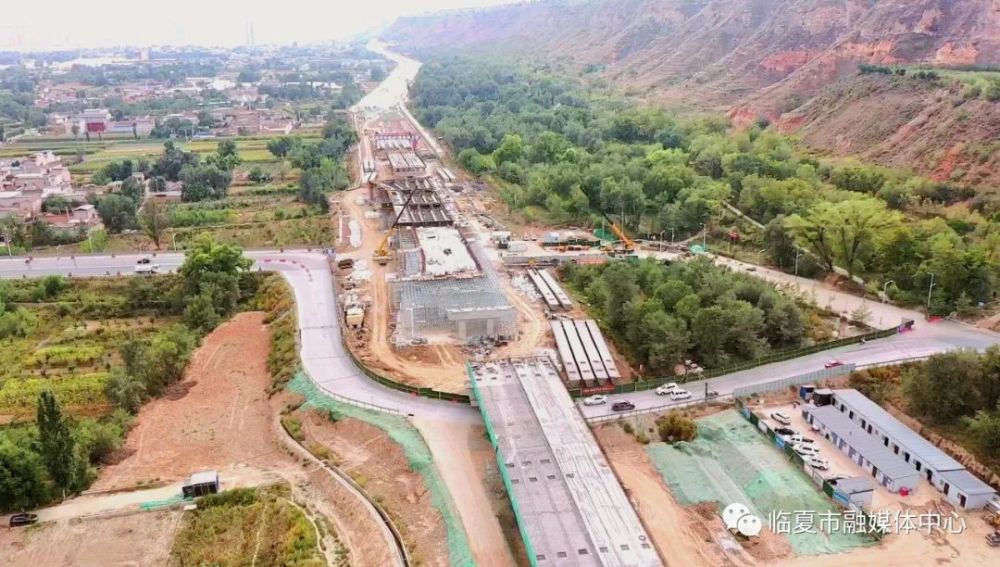 临夏市环城北路建设项目加速推进