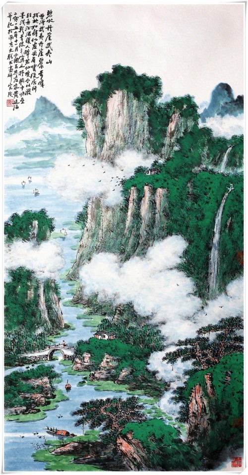 大器风范:国家殿堂画家黄廷海先生(中国新南派山水画的开创者)