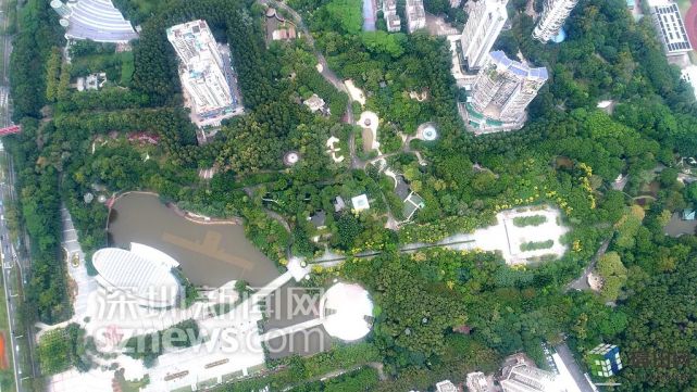 红岗公园停车场率先实现了智能升级,市民游客停车需在"美丽深圳"公众
