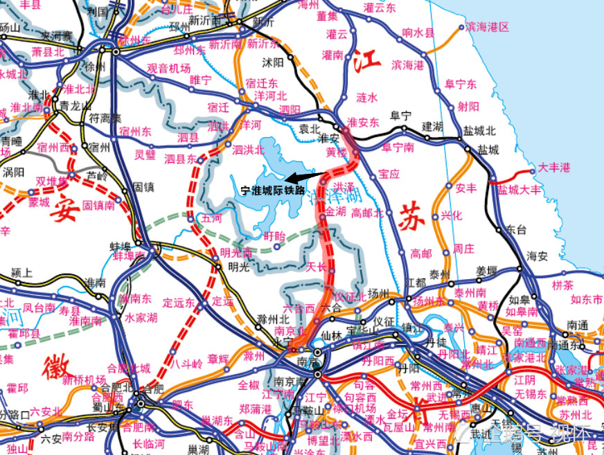 从地域分布来看,这13条高铁中,与江苏省有关的线路最多.