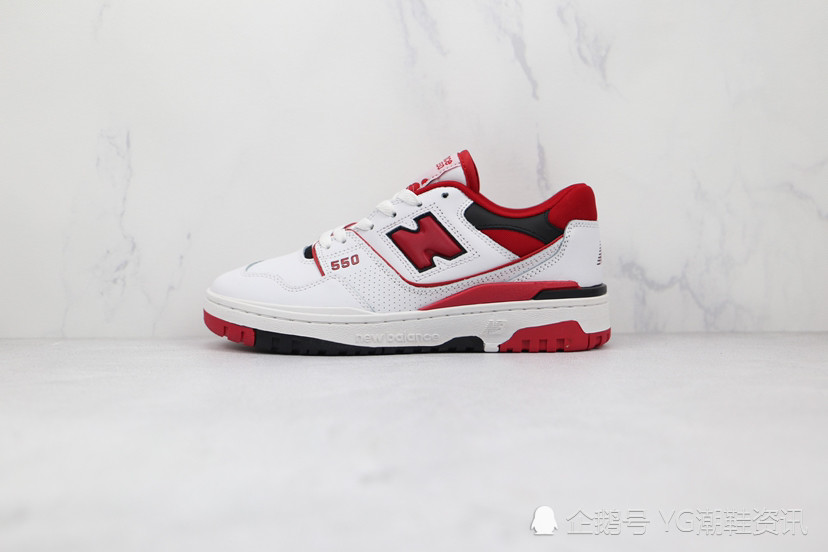 新百伦new balance 550白红色复古慢跑鞋