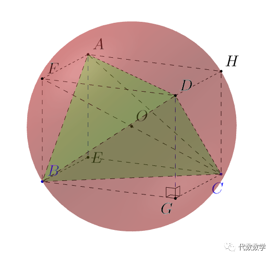 一个三棱柱,它的对棱都相等,它的外接圆也有一定的特点,正四面体也是