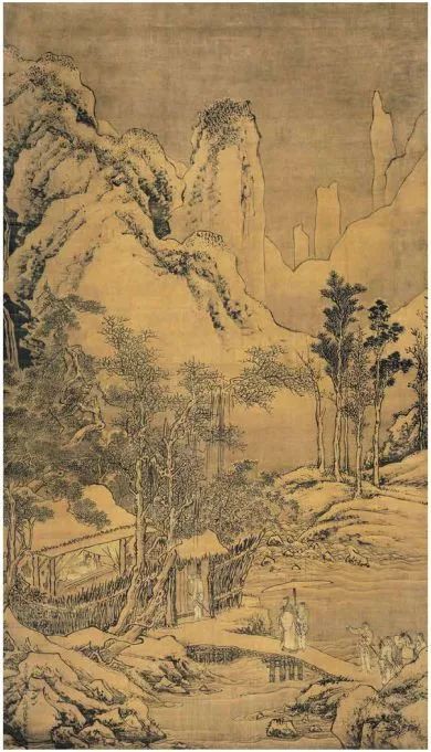 让我们与画小二一起来了解 王维的绘画作品《袁安卧雪图》 袁安卧雪图