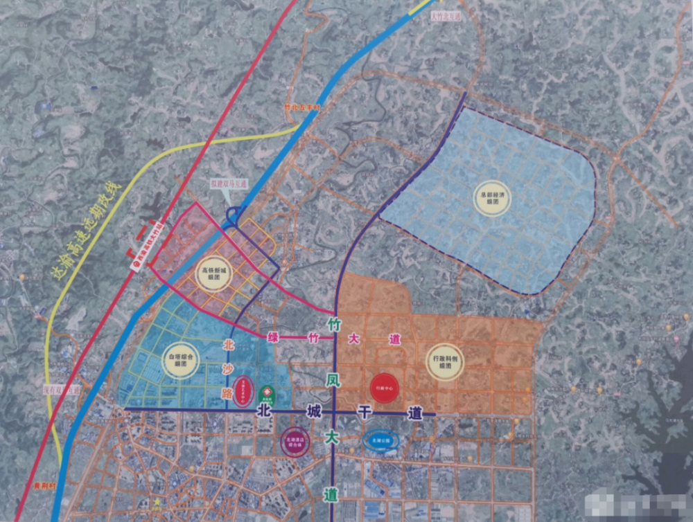 大竹城市规划发展是什么样子为什么要北上