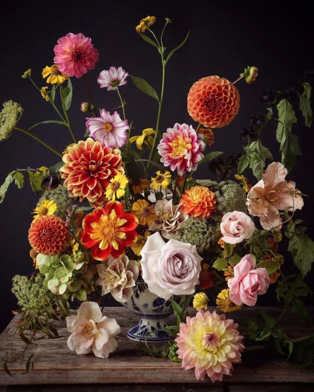 秋日插花,花团锦簇,繁花似锦