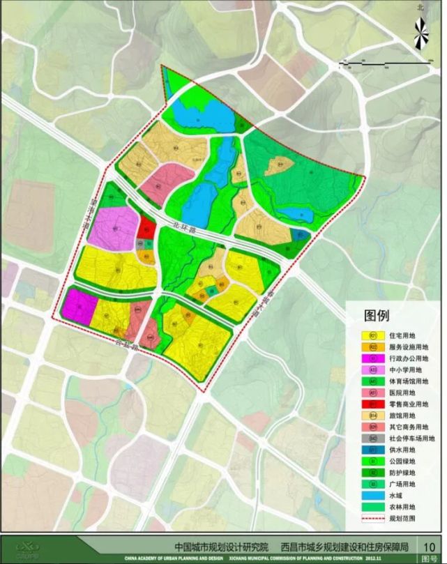 西昌关于中心城区部分控制性详细规划公示